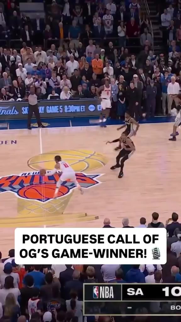 Watch I WANT TO CUM Rmulo Mendonas INSANE Brazilian Call of the Knicks vs Spurs Finals Ending