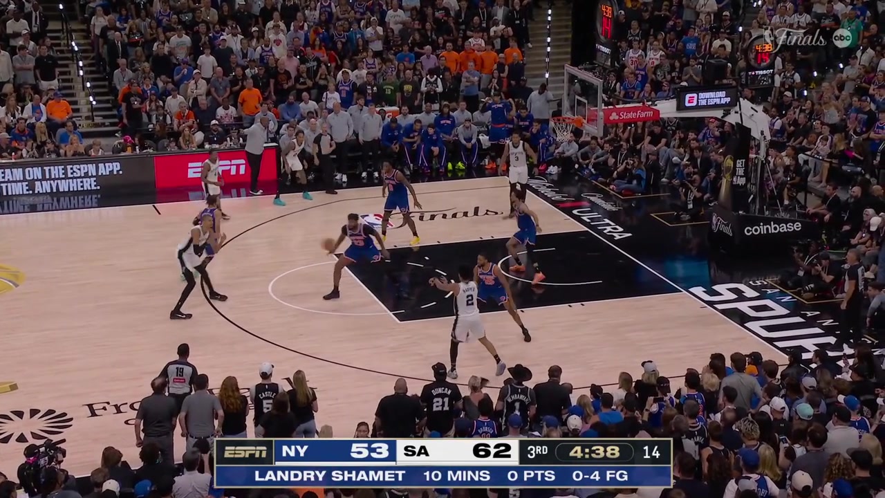 Dylan Harper hits a 3-pointer to give him 18 points