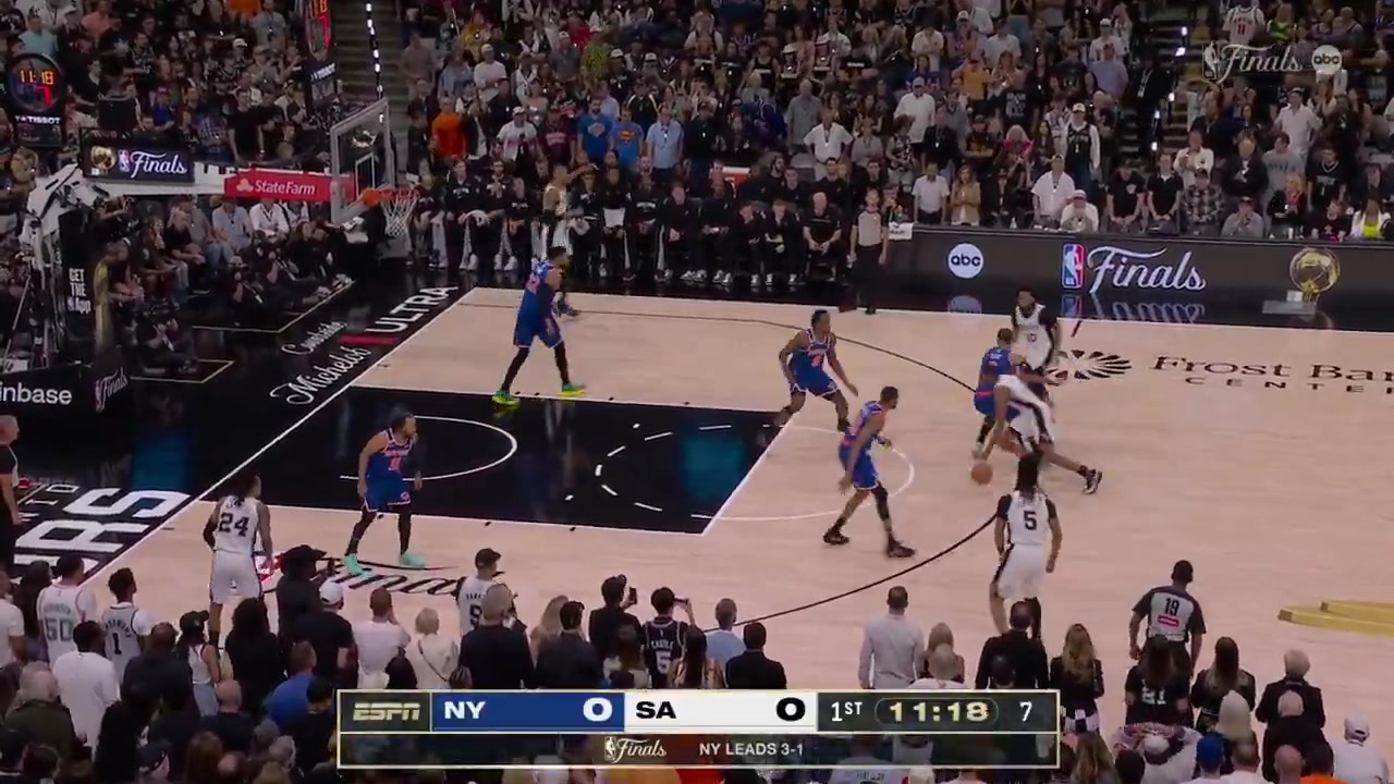 Stephon Castle full FOOTAGE vs New York Knicks last night 94-90 L - Game 5 of the 2026 NBA Finals6 Points on 110 FG 100 03 from 3 46 FT 667 5 Rebounds 1 Off Reb 4 Assists 3 TOV 1 Steal 4 PF and a - of -1 in 3203 minutes played