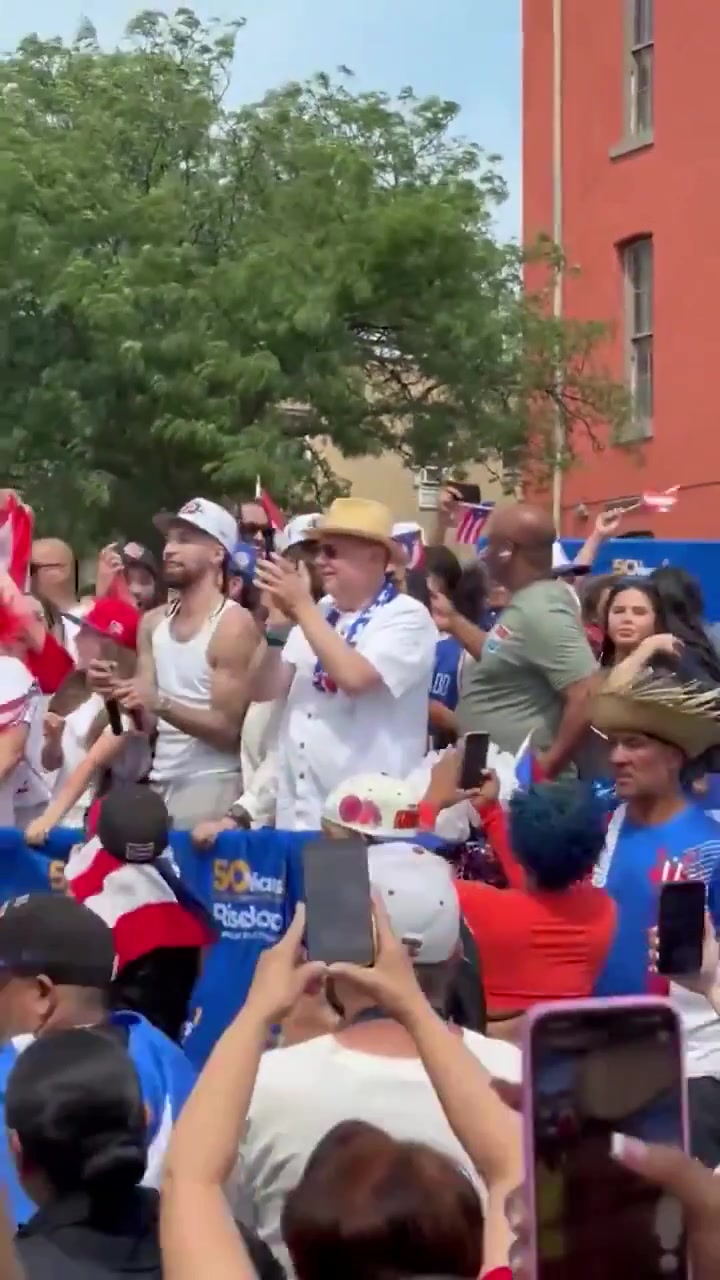 Jose Alvarado is back in New York in the Puerto Rican Day Parade