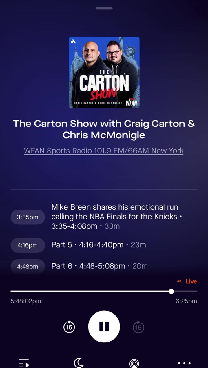 WFAN Knicks owner James Dolan announced the Knicks will be visiting the White House
