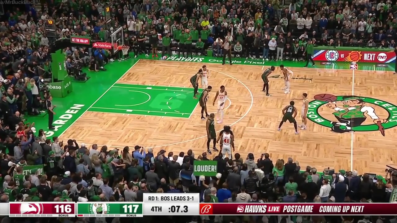 Trae Young sends the series to Game 6 with a long three against the Boston Celtics