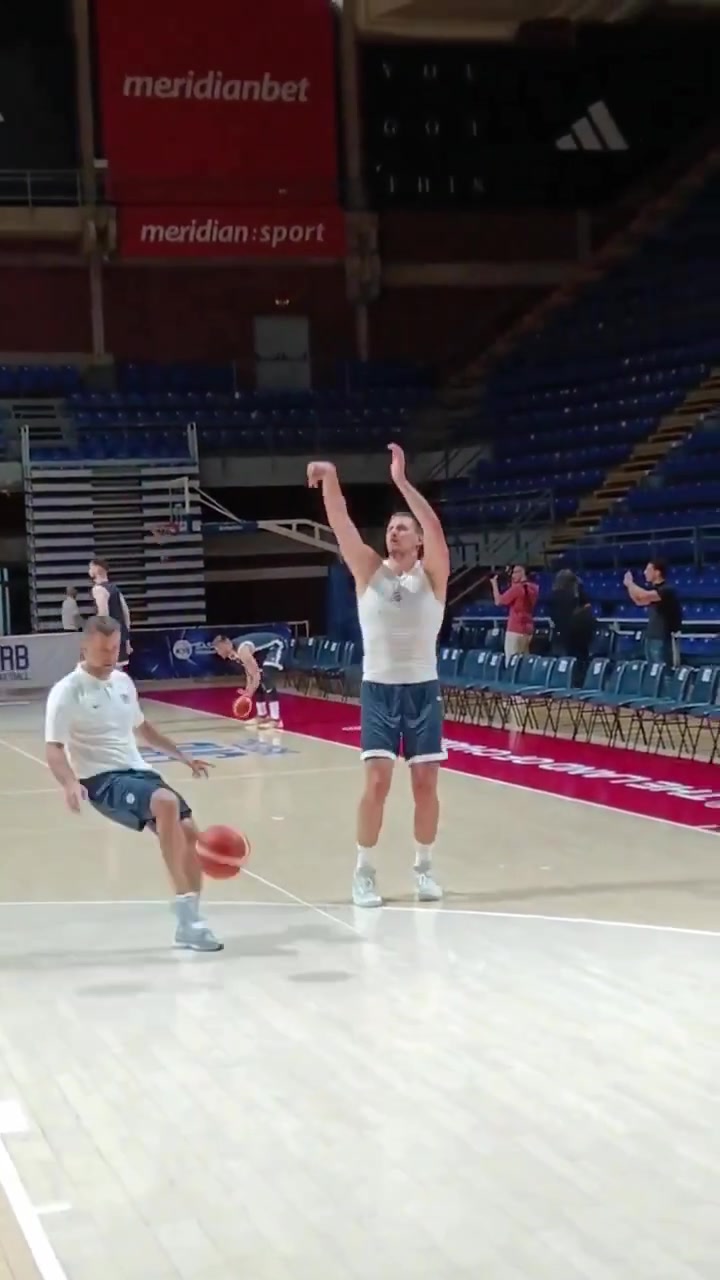 Nikola Jokic Spotted in Serbian Training Facility Getting Shots Up Today