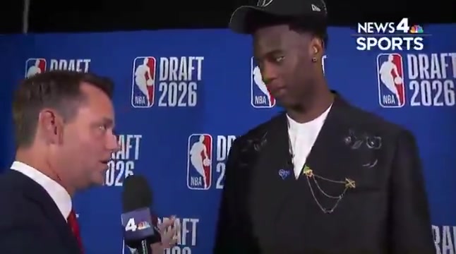 Finlay AJ Dybantsa on taking Trae Young's 3 jersey number I was trolling about but if he wants to give me the number I'll take the number