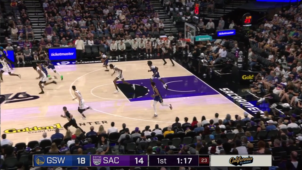 Hason Ward with the dunk and then banks in the tough shot for his first points of the game