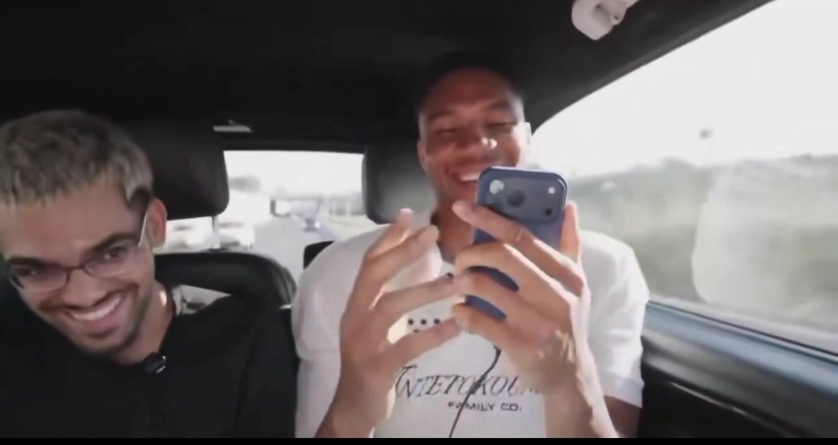 Giannis tries to recruit Malik Beasley to the Heat