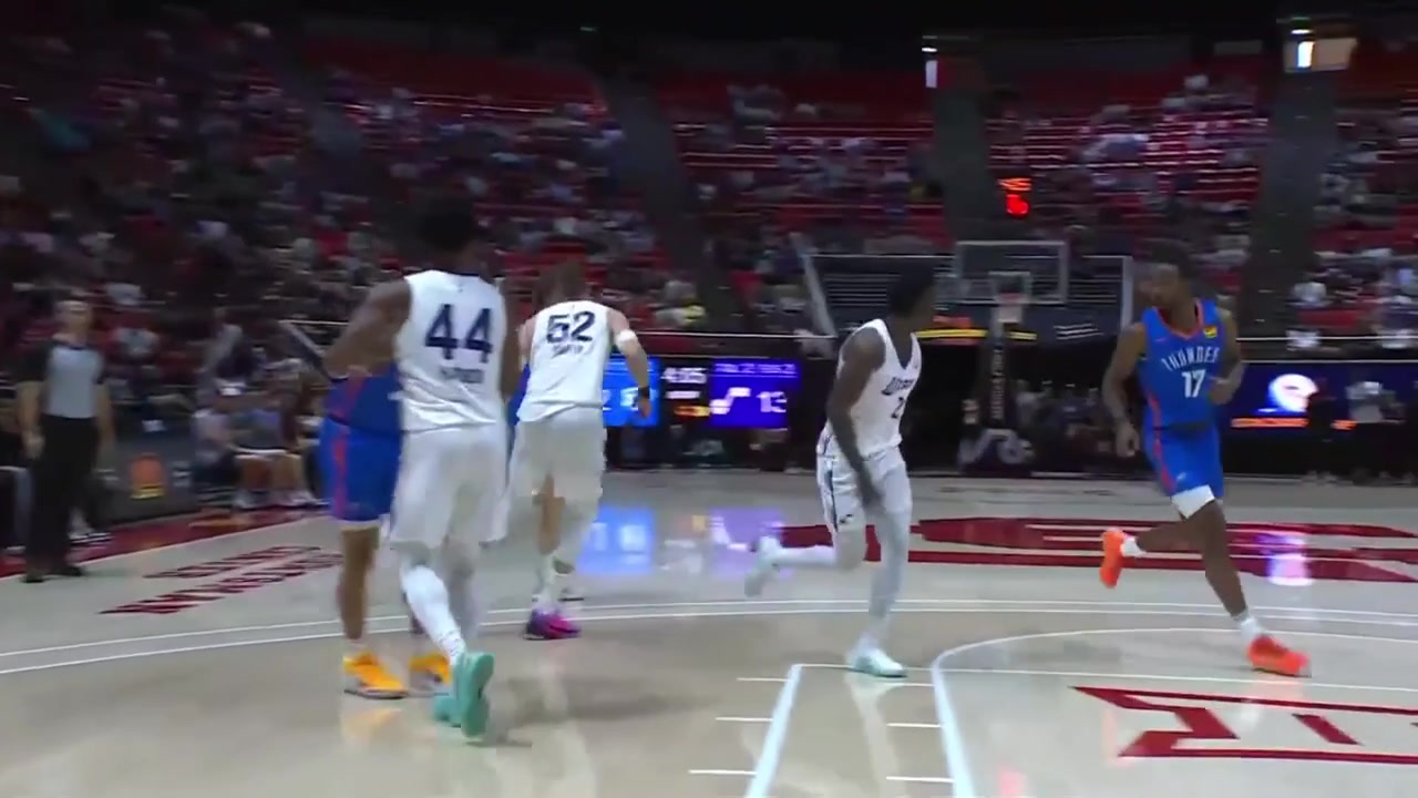 Replays of some Bez Mbeng highlights from the game so farHe is with a - of 31 in 13 minutes played