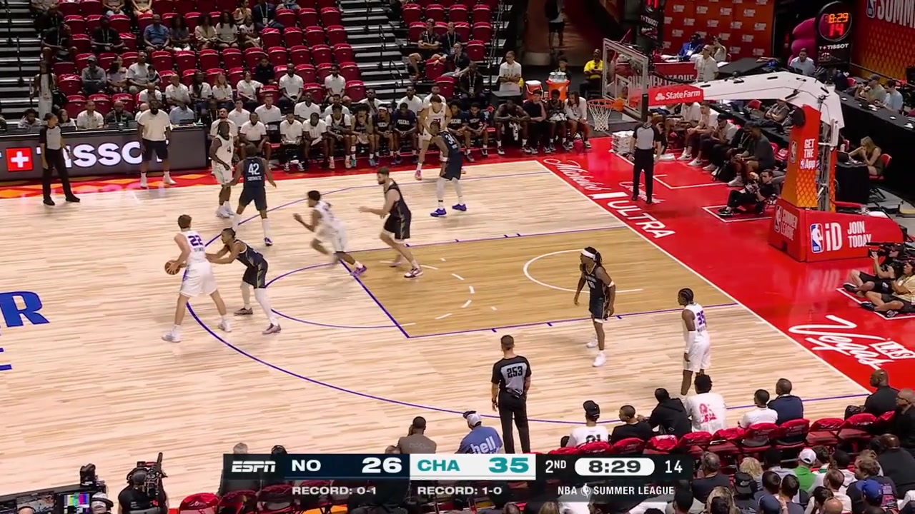 Christian Shumate with a nice feed to Jaron Pierre Jr for the easy 2 with a replay