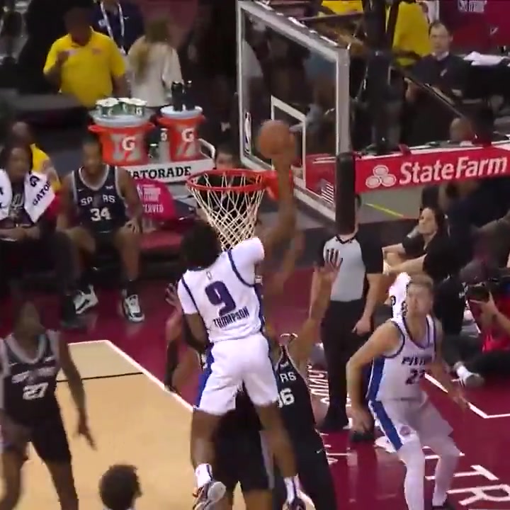 Ausar Thompson's Monster Putback Dunk in Summer League 2023