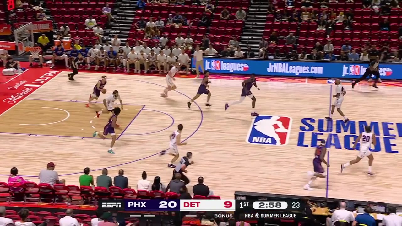 Corey Camper Jr banks in the nice floater over the defender