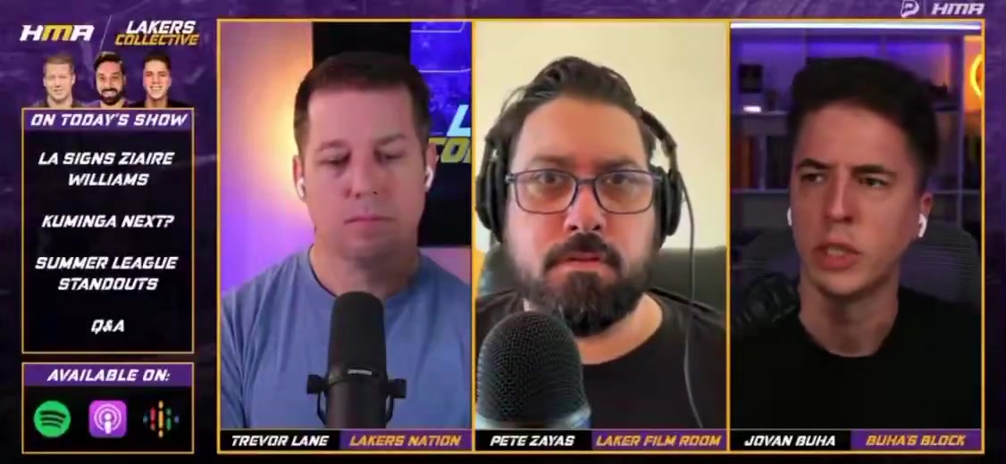 Buha I spoke with several Lakers people this weekend more often than not there was an acknowledgment that we might have taken a slight step back this season but this is about the longer-term vision here with building this core from the ground up around Luka and Austin