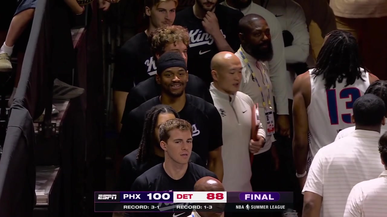 Koa Peat full postgame interview on the court after the Sumer League win against the Detroit Pistons