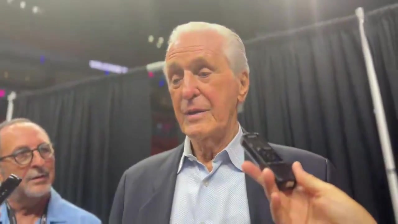 Pat Riley on LeBron James free agency To be transparent about it weve had discussions over a week ago maybe a week before that about it But right now I think were like everybody else Just waiting to see what he does