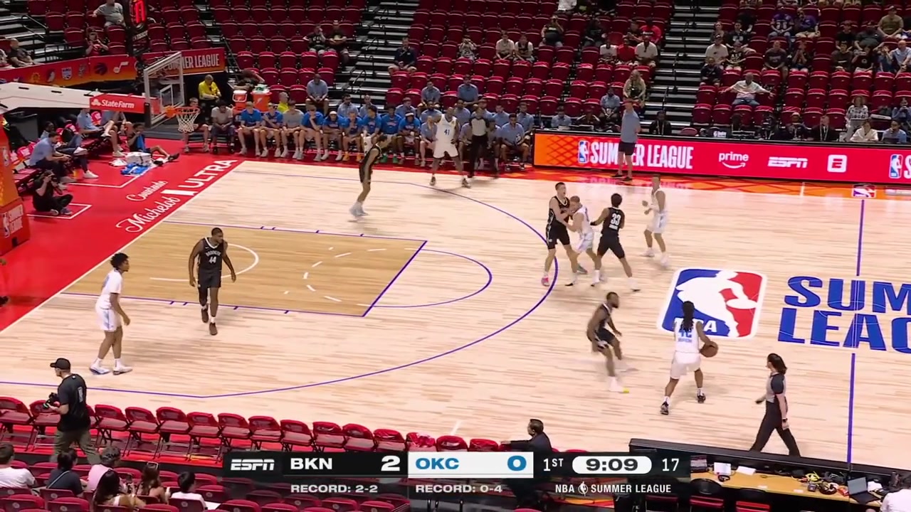 Dain Dainja with the double block and then defense to force a shot clock violation with a replay