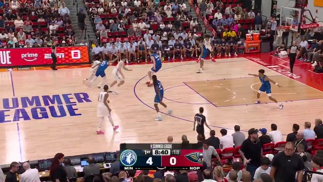 Kobe Bufkin full highlights vs Minnesota Timberwolves 105-92 L - 2026 NBA Las Vegas Summer League30 Points on 816 FG 59 from 3 556 69 FT 667 6 Rebounds 2 Off Rebs 2 Assists 4 TOV 1 Block 5 PF and a - of -10 2nd worst in game in 3156 minutes played