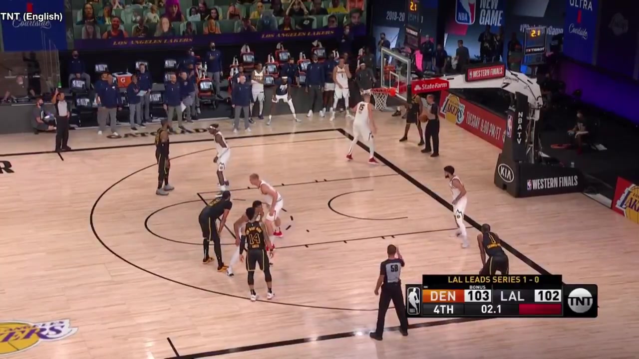 Anthony Davis hits the game-winning buzzer-beater in Nikola Joki's face - Game 2 of the Western Conference Finals - 2020 NBA Playoffs - 92020 with replaysMulti-broadcast - EN1EN2ES1ES2PTKR