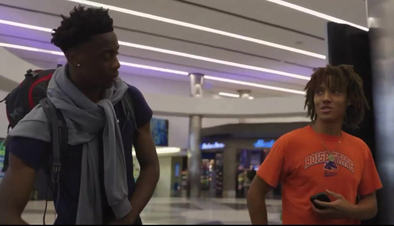 Fan asks AJ Dybantsa if he's requesting a trade