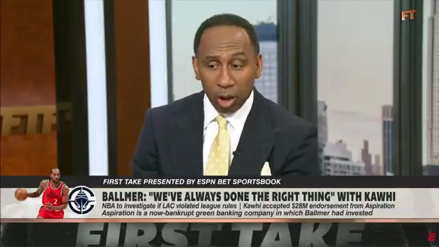 On ESPN today Stephen A Smith claimed Kawhi had blackmailed the Clippers subtly shifting the blame to Kawhi and fully away from Ballmer This follows an established pattern as he both blamed Kawhi for taking Ballmers money and held Ballmer blameless when the story came out