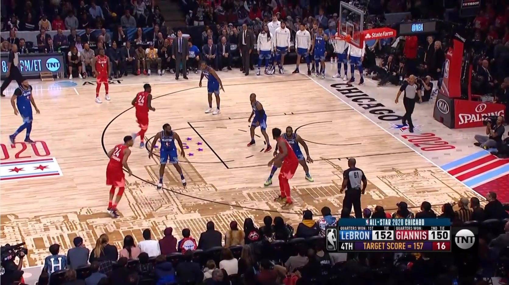 Embiid shakes LeBron James for 2