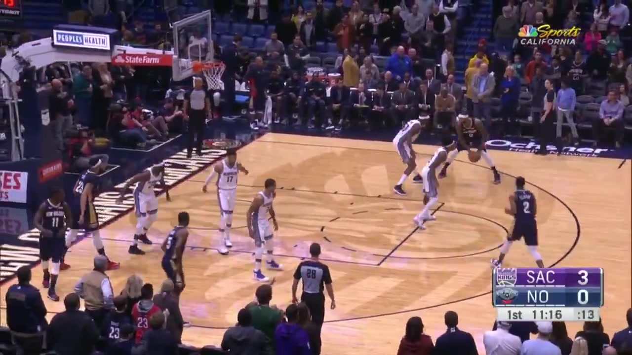 36-year-old Zach Randolph scores a season-high 35 points to lead the Sacramento Kings to a 116-109 win in overtime over the New Orleans Pelicans35 points on 1422 FG 636 59 from 3 career-high for 3s 13 Rebounds 3 Off Rebs 2 Assists 3 TOV 1 Steal 4 PF and a - of 4