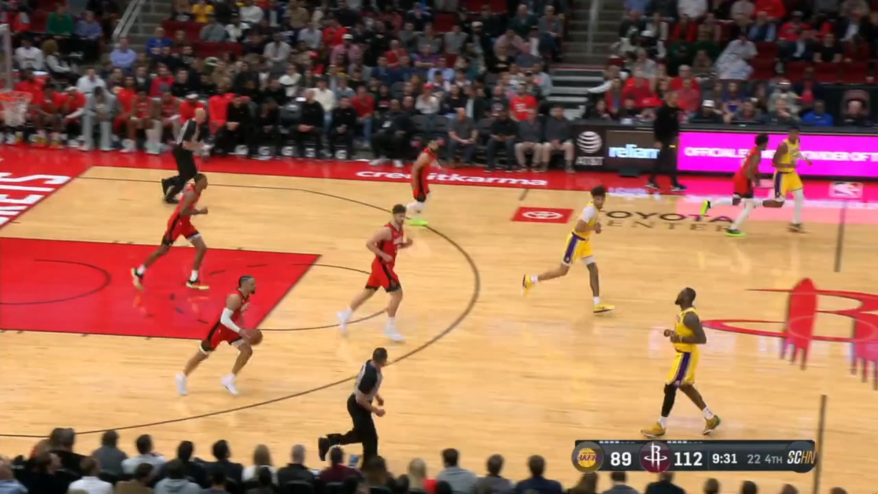 Dillon Brooks hits an off balance heave over LeBron James then proceeds to shit talk down the floor