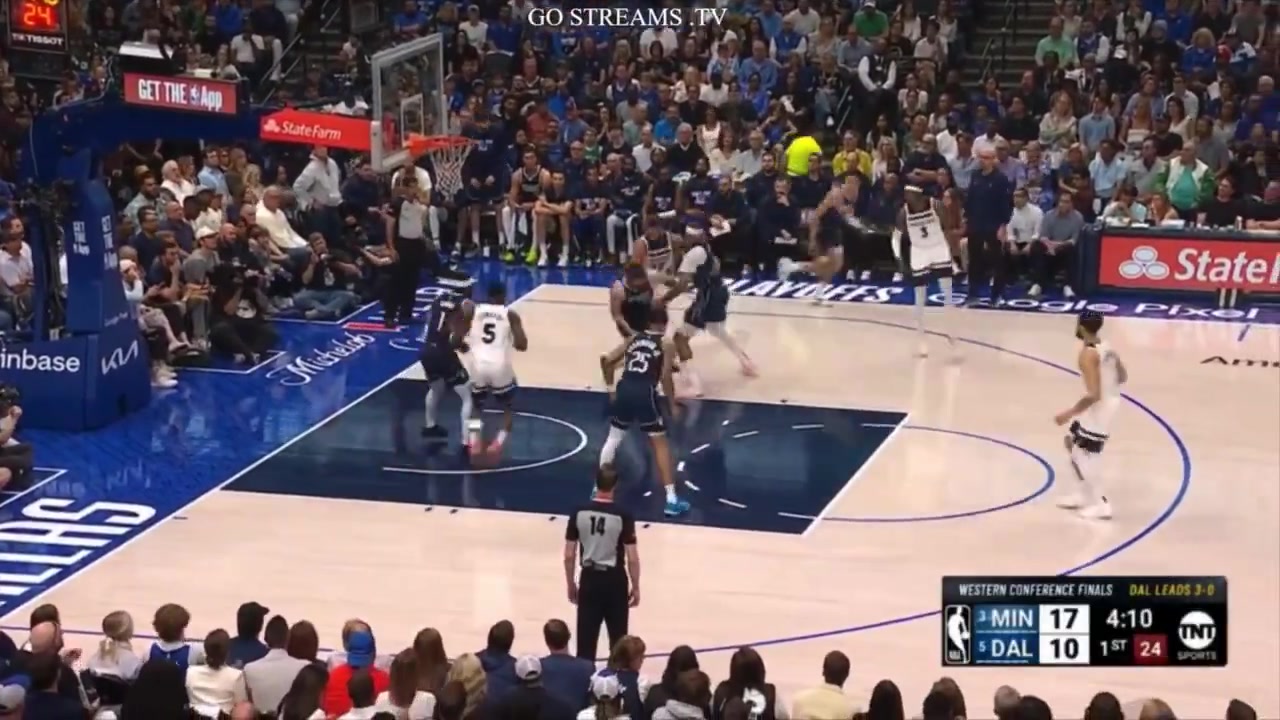 Gobert fouls Luka and has some words for him