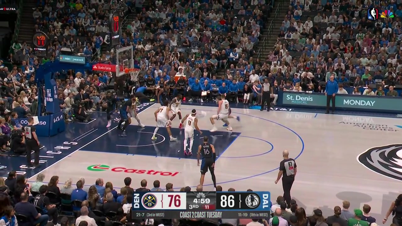 Flagg gets up for a big dunk