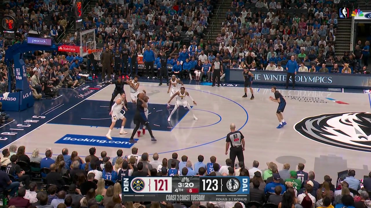 Flagg hits the 3 for 31 points and a 5 point Mav lead