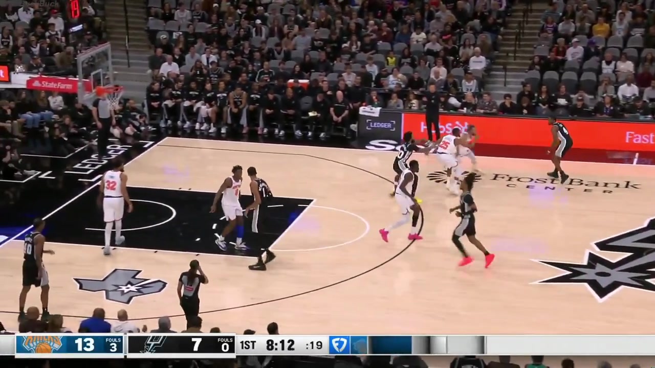 Julian Champagnie full highlights vs Knicks - career-high 36 points 11 threes 6 Rebounds 1 Block
