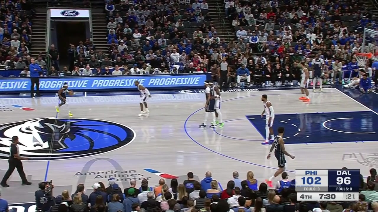 Tyrese Maxey with the chasedown block on Brandon Williams with replays