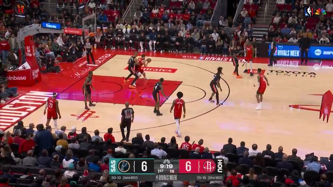 Alperen engn posts up fades away in the paint and hits a tough jumper right over Victor Wembanyama