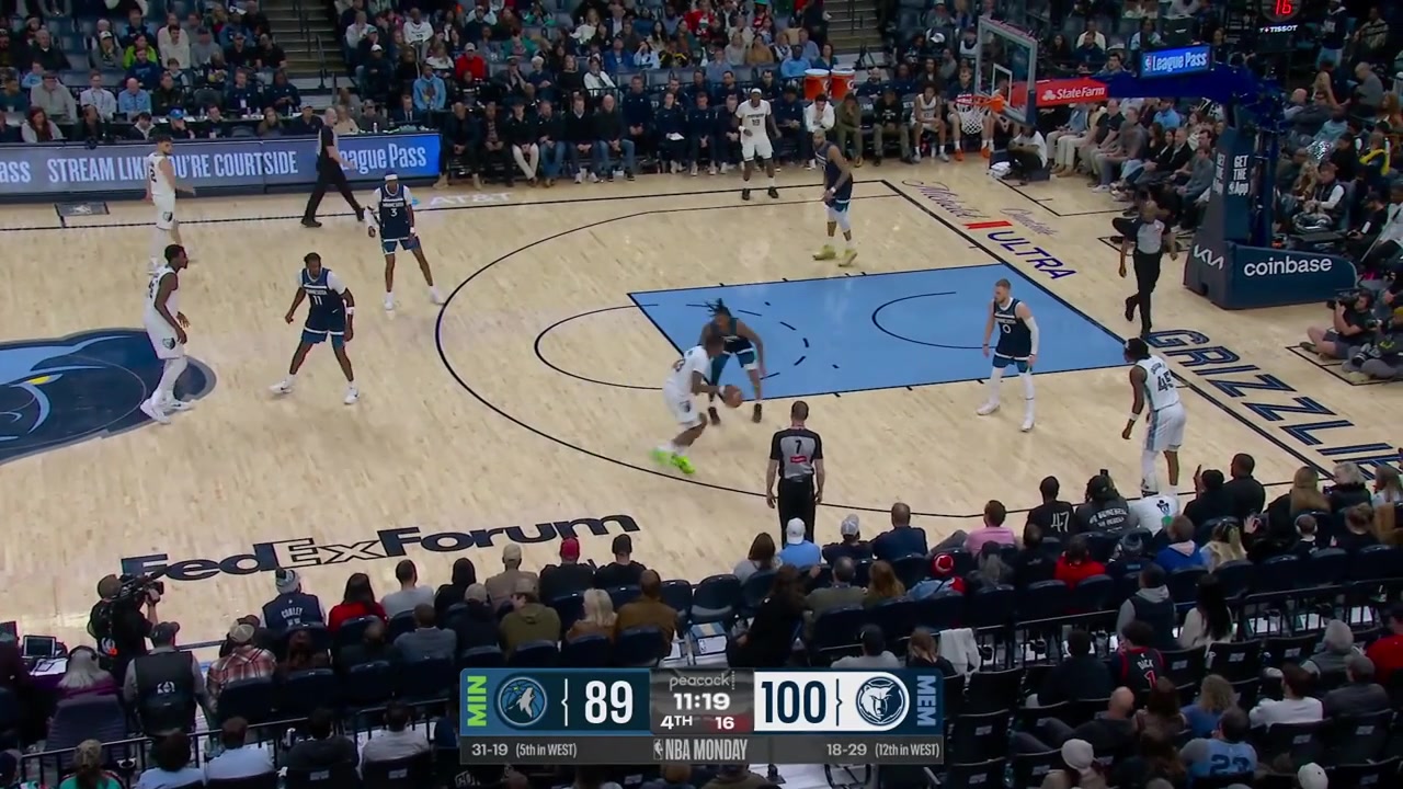 Beautiful Memphis ball movement gives GG Jackson a wide open three