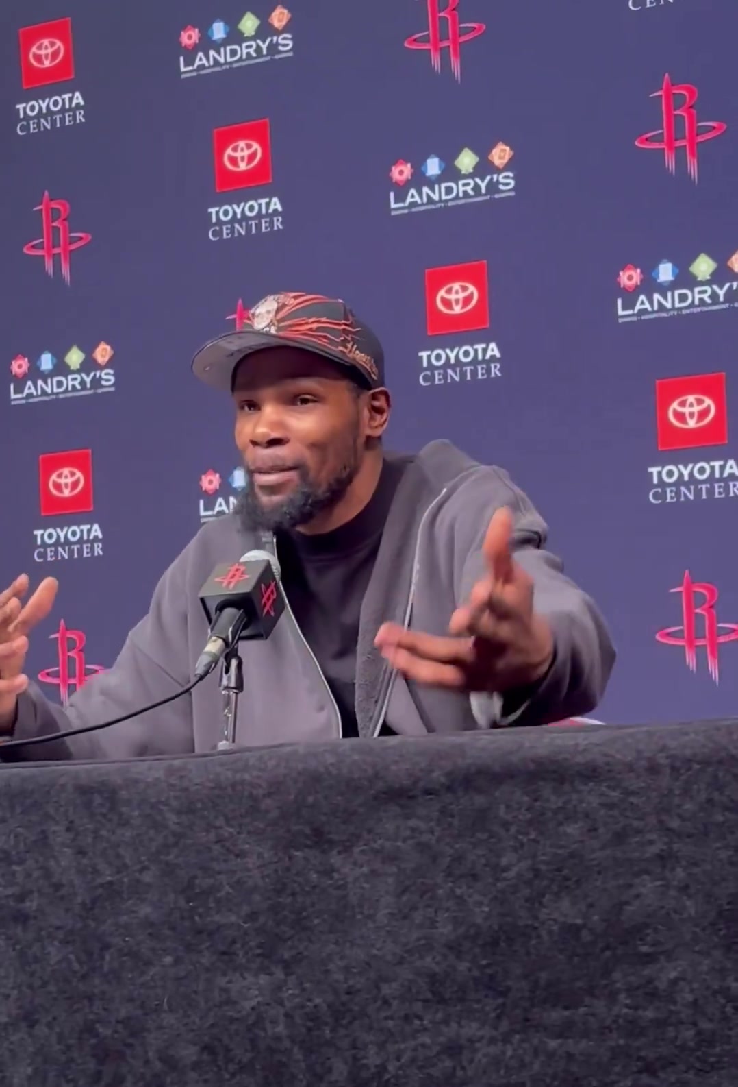 Kevin Durant on Victor Wembanyama giving full effort at ASG We'll see we'll see I mean of course Vic gonna say that He said that last year too and he said it was the worst All-Star Game and people watch So we'll see This format might change the game but who knows we'll see