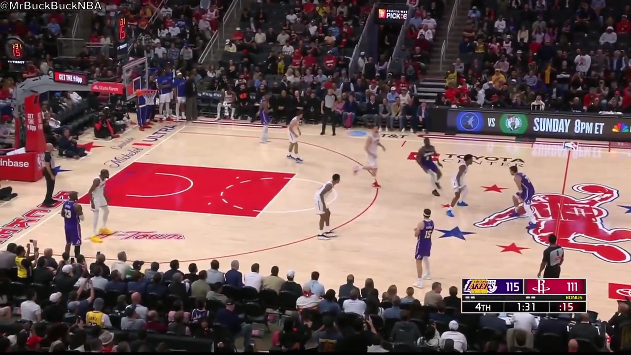 Luka Doncic lobs it to LeBron for the alley-oop dunk and then hits the step back 3 dagger with replays Multi-broadcast - EN1EN2ESPT