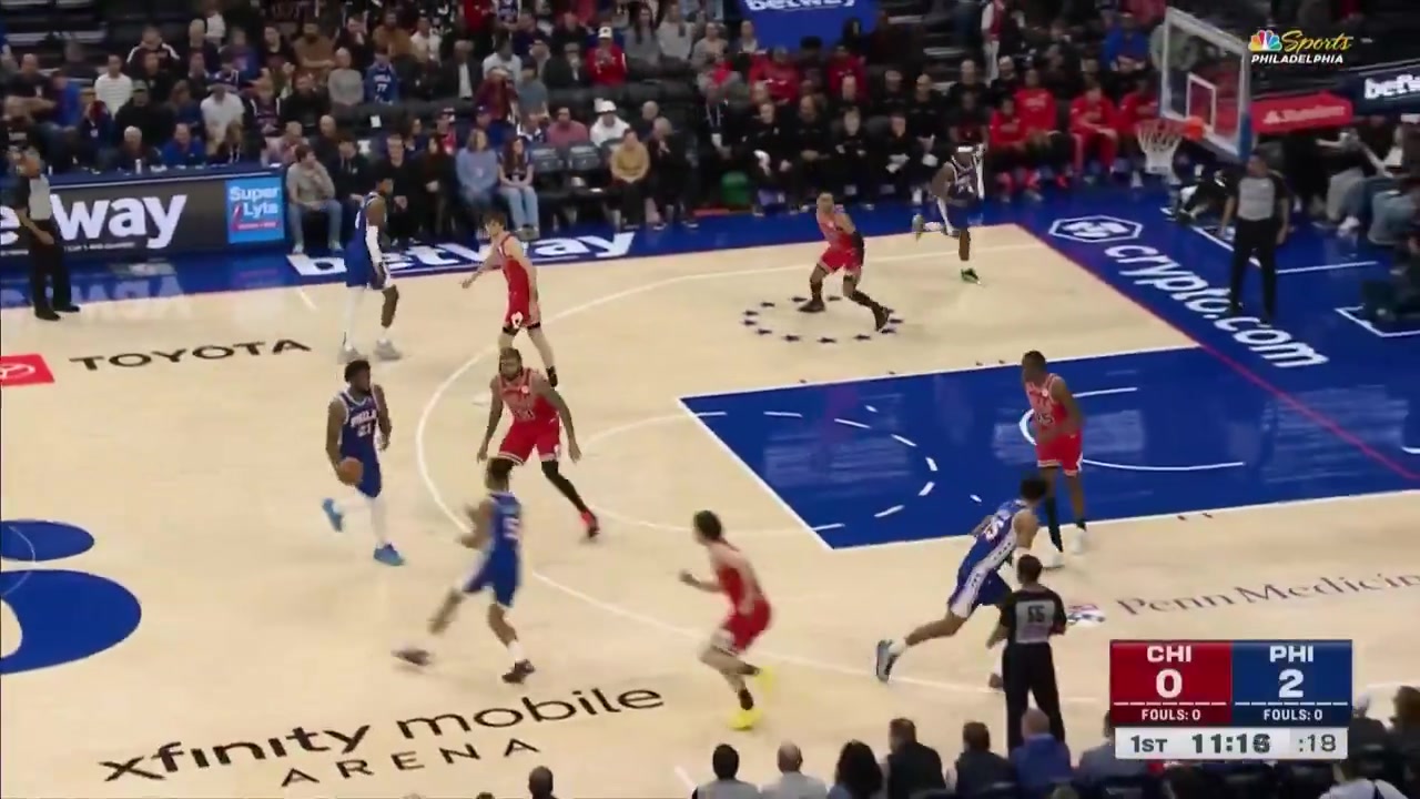 After nearly a month sidelined Joel Embiid returns with a dominant 1st quarter 6-of-6 FG 3-of-3 from deep and 15 points