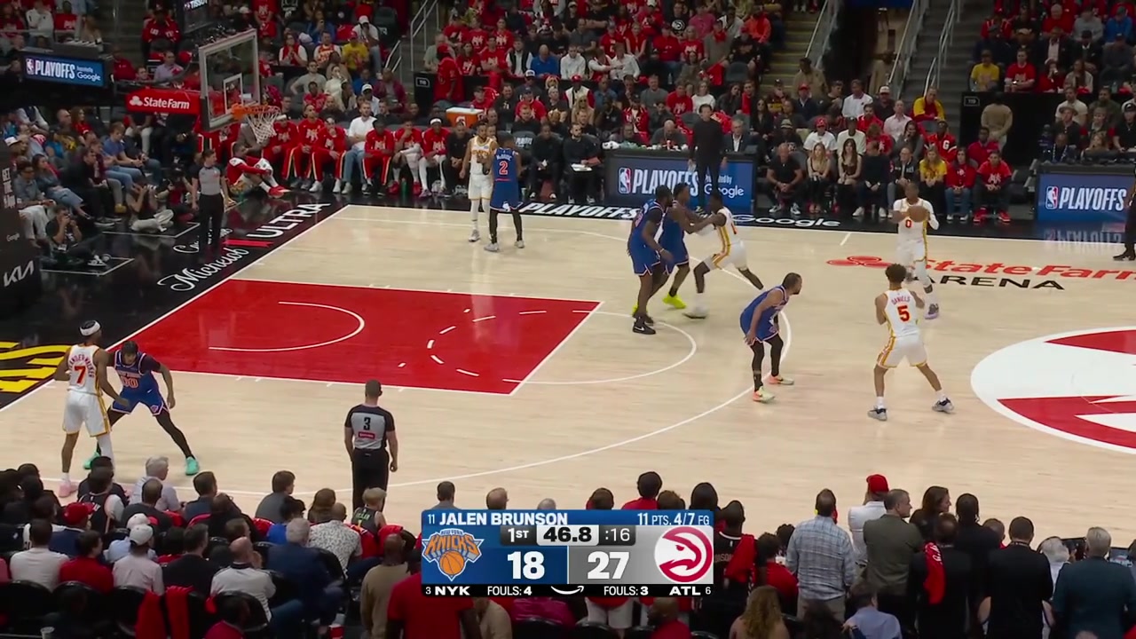 Jonathan Kuminga hits back to back 3s to end the 1st quarter giving him 10 points with a replay