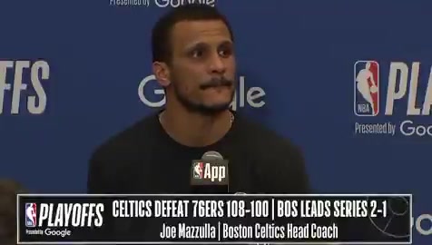 Joe Mazzulla Anybody who ever doubts D-White they don't really care about winning I'm always going to double down on his competitive character and who he is