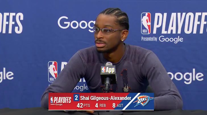 Shai Gilgeous-Alexander on Dillon Brooks calling him frail in the previous game Shoutout Dillon