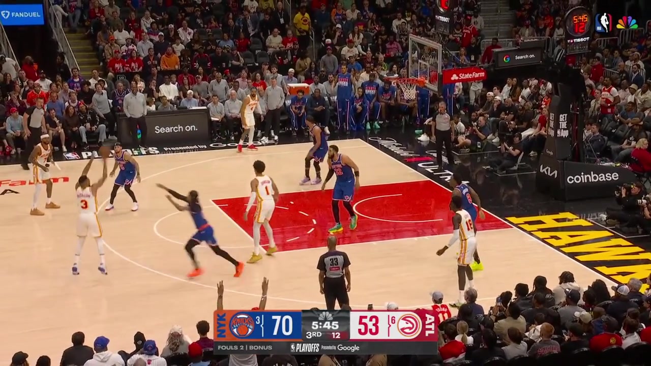 Injury Nickeil Alexander-Walker fouls Jordan Clarkson receives a recoil 4th foul and struggles to recover looking a bit woozy with replays