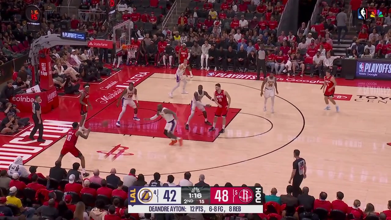 Amen Thompson soars for the And-1 layup plus the flex with replays