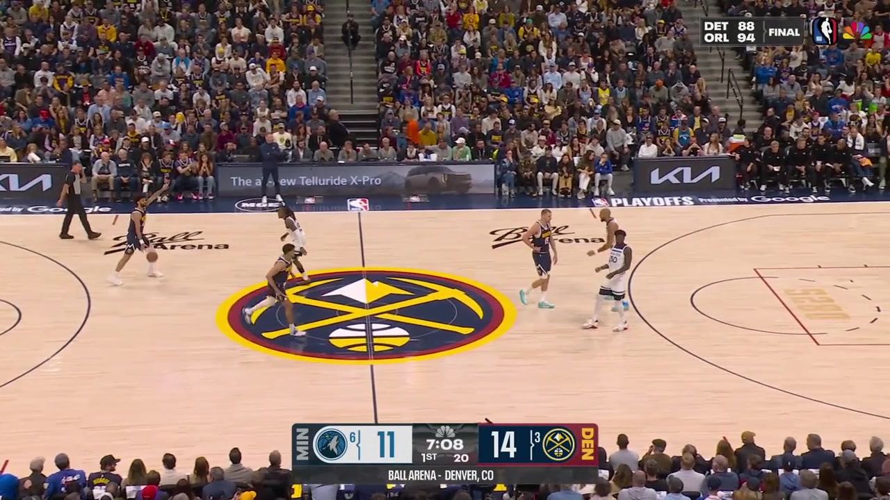 Nikola Jokic banks in the floater