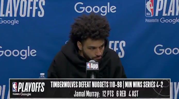 Q Does a team need like a clear cut leader Jamal Murray Don't we have leaders We have leaders I just didn't show up tonight The leader's gotta show up