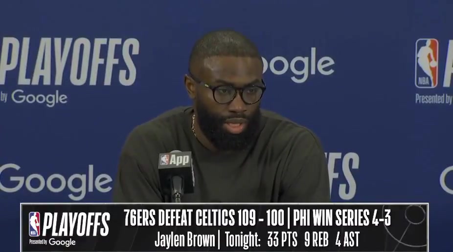 Jaylen Brown on Jayson Tatum being out I found out probably like 45 minutes before the game Nobody told me anything