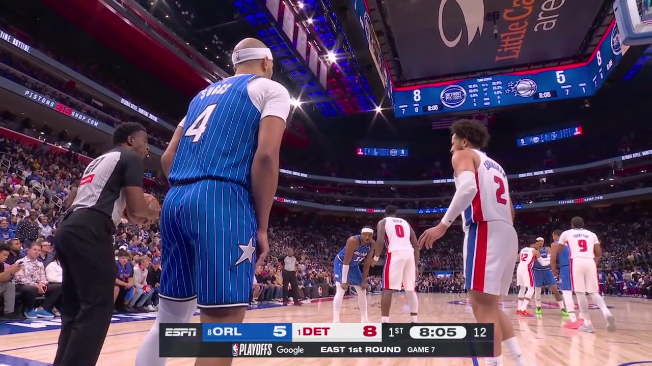 Cade Cunningham blocks Desmond Bane and lobs it to Jalen Duren for the dunk with a replay