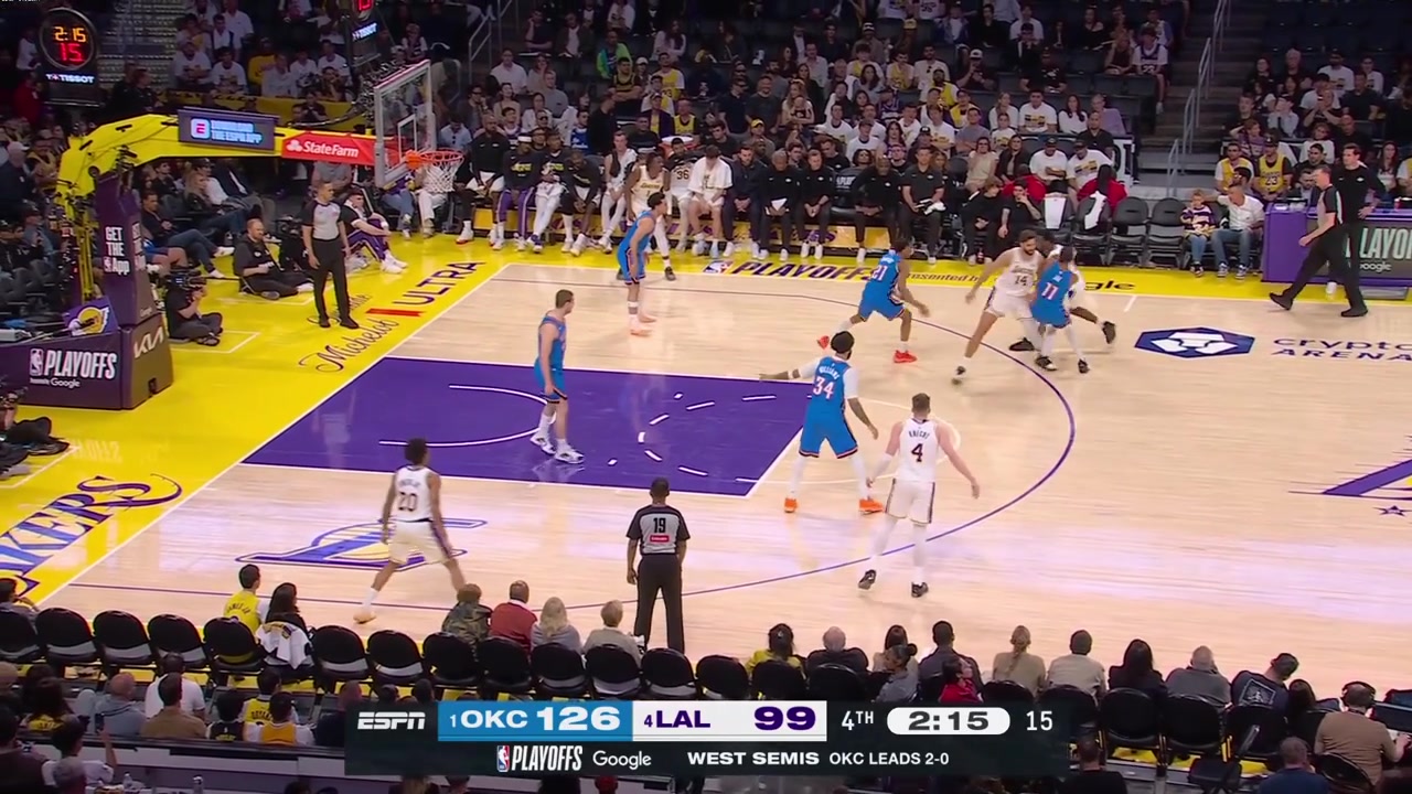 Nick Smith Jr banks in the deep 3 in garbage time