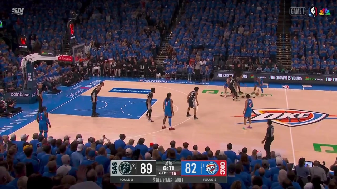 Victor Wembanyama blocks Shai Gilgeous-Alexander