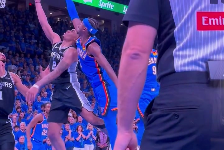 Dirty play by SGA in Second OT game 1