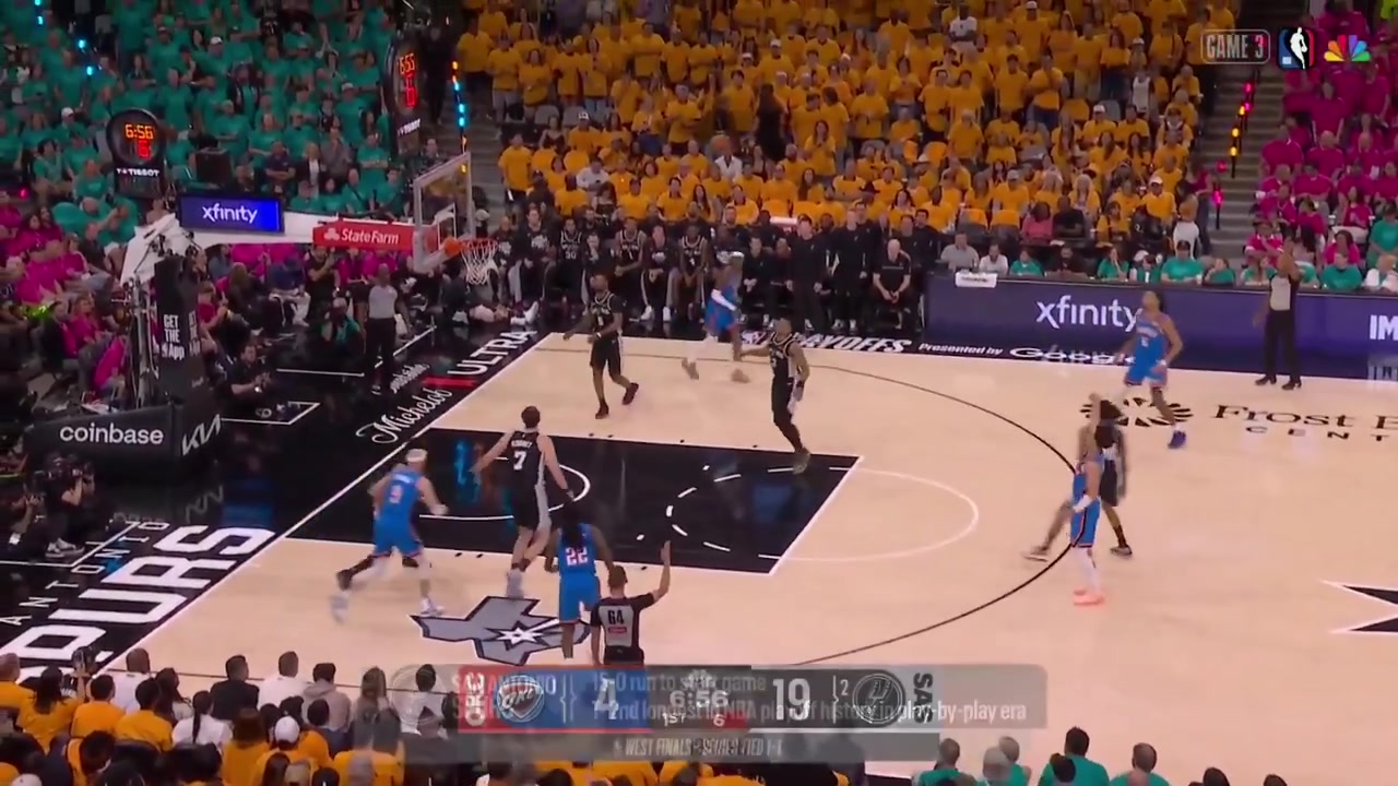 Jared McCain full highlights vs San Antonio Spurs tonight 108-123 W - Game 3 - Western Conference Finals - 2026 NBA Playoffs24 Points on 1021 FG 476 210 from 3 22 FT 4 Rebounds 1 Off Reb 1 Assist 1 TOV 2 PF and a - of 28 tied for game high in 2644 MP