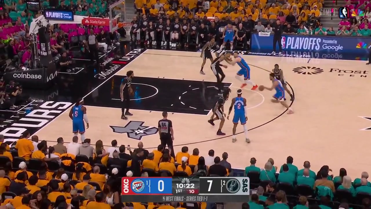 Devin Vassell full highlights vs Oklahoma City Thunder tonight 108-123 L - Game 3 - Western Conference Finals - 2026 NBA Playoffs20 Points on 612 FG 36 from 3 55 FT 7 Rebounds 2 Off Rebs 2 Assists ZERO turnovers 4 Steals 4 PF and a - of -5 in 3607 minutes played
