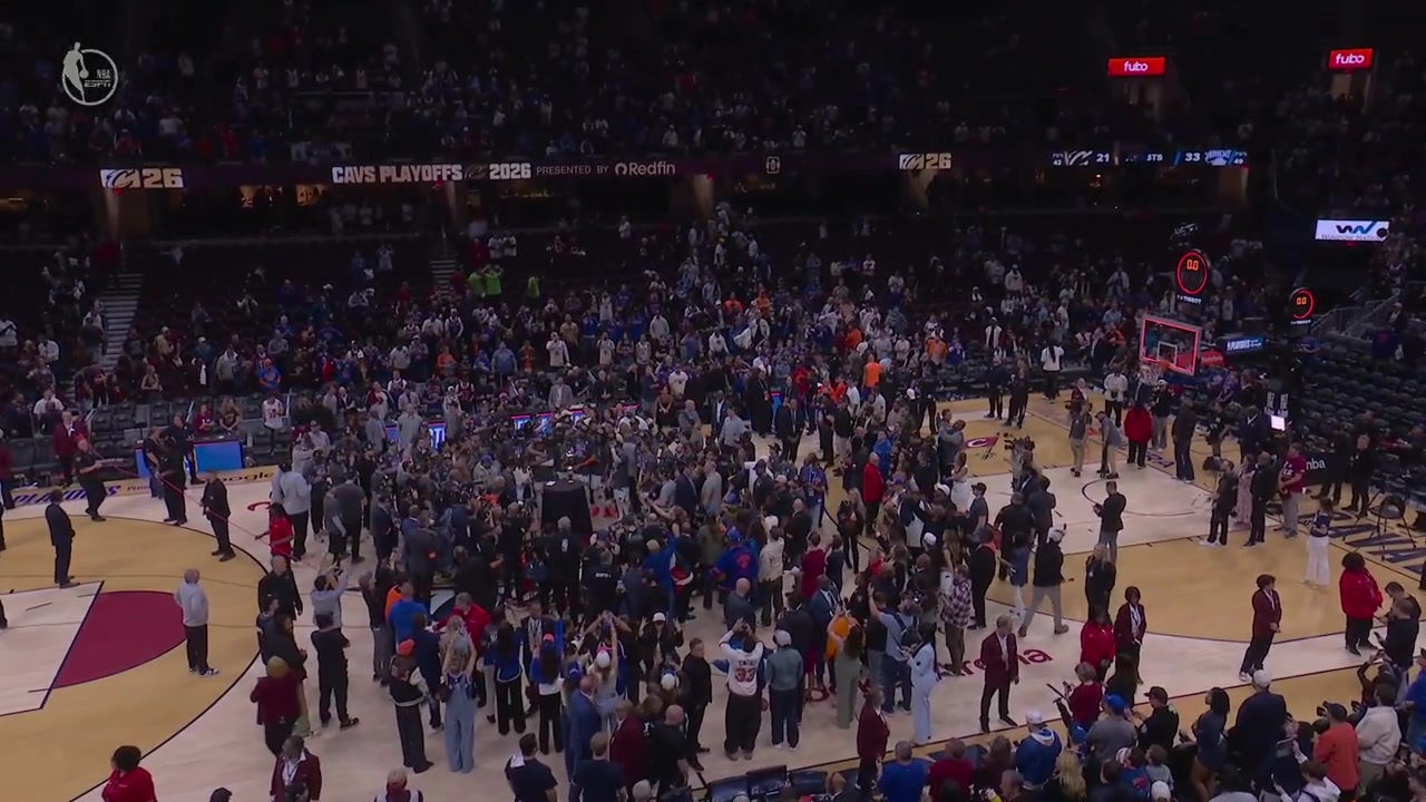 Jalen Brunson receives the 'Larry Bird MVP trophy' for the Eastern Conference FinalsIncluding the interview after winning it
